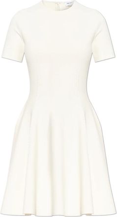 Alexander McQueen Alexander McQueen, Short Dresses, female, White, Size: M Fit And Flare Mini Dress