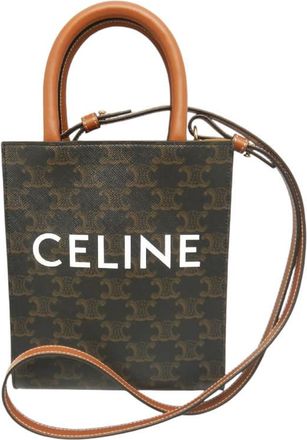 Celine Pre-owned Celine Mini Triomphe Coated Canvas Vertical Cabas Satchel Unisex DO2AXORMV2OLNV8P