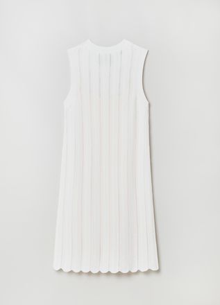 Stefanel Abito corto tricot, Donna, Bianco, Taglia S