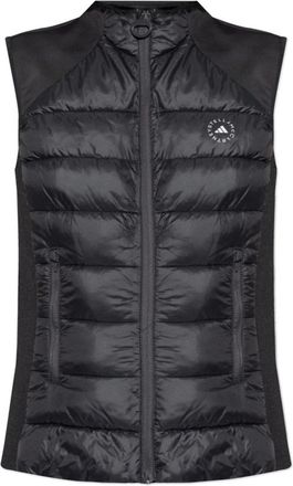 adidas by Stella McCartney Jassen, Dames, Zwart, S, Polyester, Gewatteerd vest