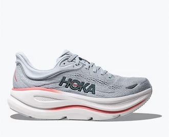 Hoka One One Womens Bondi 9 Running Shoes In Mineral Blue Washed Blue