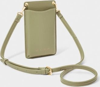 Katie Loxton Bea Cellphone Crossbody Bag In Olive