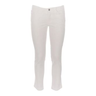 Ermanno Scervino Jeans, Dames, Wit, S, Cropped Jeans
