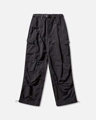 Roa And wander Garment-Dyed Nylon Pants Black