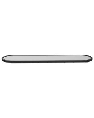 Beliani Plafoniera Led Ovale Nera Con Telecomando, Lampada Da Soffitto A Pannello Clarella