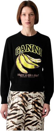 Ganni Mujer, Jerseys, Negro, Talla: M