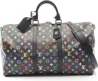 Louis Vuitton Black Multi-Color Monogram Multicolore Leather Boston Bag (Pre-Owned)
