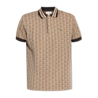 Lacoste Heren, Tops, Beige, Maat: M Katoen