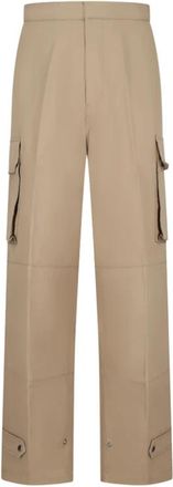 Ami Cargo Broek - Heren - Straight fit broeken - Beige - XL - Katoen - Broeken