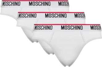 Moschino Slip 3-Pack con Fascia Logo - - Underwear - Uomo - Bianco - S