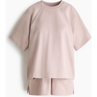 H&M Mama Before & After 2-piece Set in Light Dusty Pink at Nordstrom, Size Xx-Large