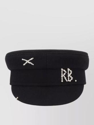 Ruslan Baginskiy structured peaked hat embellished pearl design