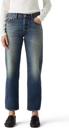 Levi's 501 90s Ankle Straight Leg Jeans in Watchful Sun at Nordstrom, Size 32 X 27
