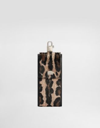 Dolce & Gabbana Leo Kid Leather Pouch - Man Wallets And Small Leather Goods Multicolor Onesize
