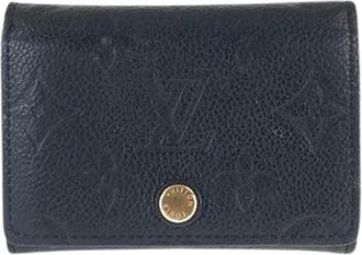 Louis Vuitton Pre-owned Wallets, male, Blue, Size: ONE SIZE Pre-owned Monogram Empreinte Business Card Case
