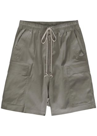 Rick Owens Cargobela Stretch-cotton Poplin Shorts - Dark Brown - 50 (IT50 / L)