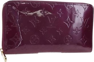 Louis Vuitton Pre-owned Long Wallet - Dames - Vintage Accessoires - Paars - ONE Size - Leer - Vintage