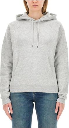 Saint Laurent Mujer, Sudaderas, Gris, Talla: L