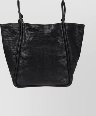 Dragon Diffusion ana woven calfskin tote bag