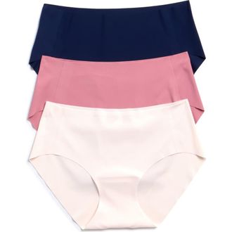 Honeydew Intimates Cool Luxe 3-Pack Hipster Briefs in Pink Assorted at Nordstrom Rack, Size Large/x-Large