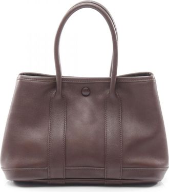 Herm&egrave;s Brown Swift Leather Tote Bag (Pre-Owned)