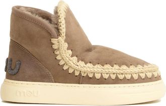Mou Eskimo Sneaker Bold Glitter Logo - Dames - Winterlaarzen - Beige - 36 EU - Wol - Schoenen
