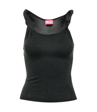 Diesel T-Shirts und Polos Schwarz