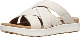 Keen Women ELLE MIXED SLIDE, BIRCH/STAR WHITE, 9.5