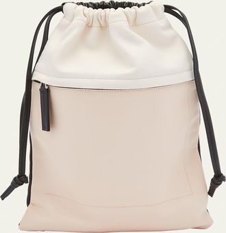 Plan C Drawstring Canvas Top-Handle Bag