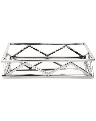 Classic Touch Oblong Mirror Tray