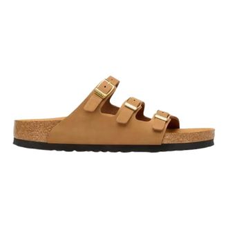 Birkenstock Mink Smalle Pasvorm - Dames - Sandalen - Bruin - 39 EU - Leer - Schoenen