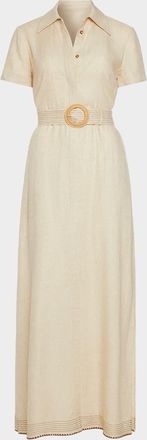Ramy Brook Melina Belted Maxi Shirtdress
