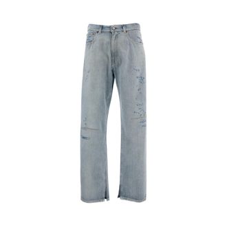 Maison Margiela Straight Jeans - male - MM6 Maison Margiela - Straight Fit Jeans - Blue - W31 - Jeans