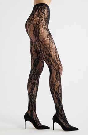 High Heel Jungle Lace Spell TIghts in Black at Nordstrom