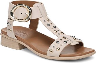 Naturalizer Brandy Stud Ankle Strap Sandal in Ivory Mist at Nordstrom, Size 8.5