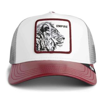 Goorin Brothers Accessoires, unisex, Wit, ONE Size, Blanca Leon Courtside Empire Trucker Cap