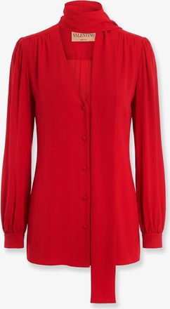 Valentino Camicia in seta con fiocco - VALENTINO - gender_Woman
