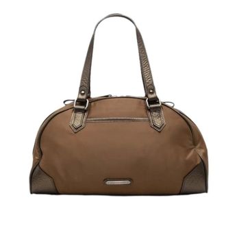 Burberry Pre-owned Vintage Nylon Handbag - Dames - Vintage Handtas - Bruin - ONE Size - Nylon - Vintage