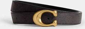 Coach Sculpted C Buckle Reversible Belt, 25mm