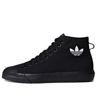adidas Nizza Hi Top Black logo B41651