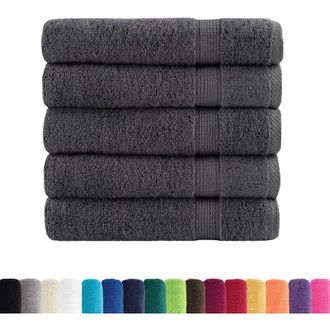 vidaXL Vidaxl - Toallas De Ba&ntilde;o Solund 25 Unidades Antracita 100x150 Cm 600 Gsm