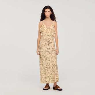 Sandro Flower print maxi dress