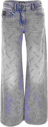 Versace Jeans Couture Broek - Dames - Loose Fit Jeans - Grijs - W29 - Katoen - Jeans