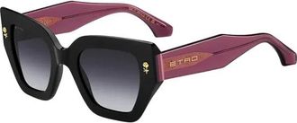 Etro 0010/S Cat Eye Zonnebril - Dames - Zonnebrillen - Zwart - 50 MM - Accessoires