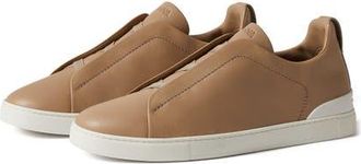 Ermenegildo Zegna Triple Stitch SECONDSKIN Sneaker in Beige at Nordstrom, Size 10.5Us