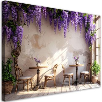 Feeby Impresi&oacute;n De Imagen, Flores Moradas Cafeter&iacute;a, 100x70