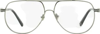 Moncler ML5202 Pilot Metal Eyeglasses - Silver