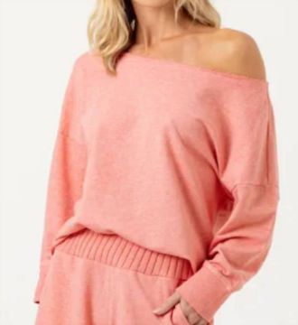 Sundays Seena Pullover In Coral Heather