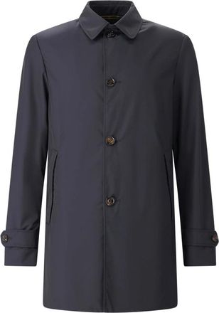 Moorer Enkelrijige jassen - Heren - Mantel - Blauw - 2XL - Jassen