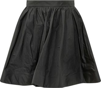 Msgm Korte Rok met Plooi - Dames - Korte rokken - Zwart - L - Rokken